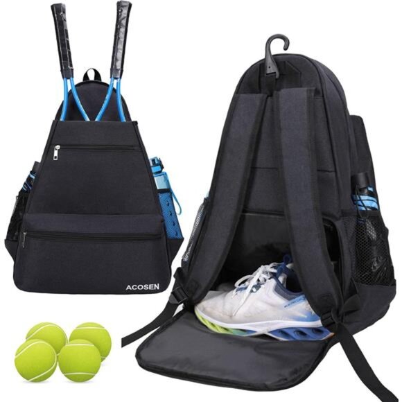 Tennis Bag Tennis Backpack - Large Tennis Bags for Women and Men to Hold Tennis - Picture 1 of 7